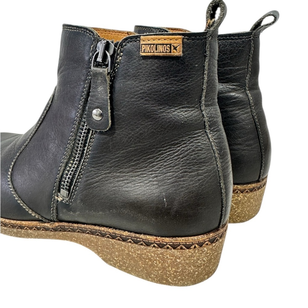 PIKOLINOS Leather Ankle Booties in the color Lead Size 7.5-8 - Picture 9 of 14